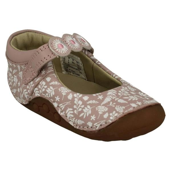 Clarks Girls Clarks Flower Detailed Mary Jane Shoes Tiny Flora T