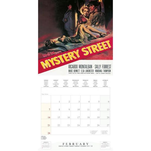 Cinema Noir, Film Posters Calendar 2027, Wall Calendars, Month To View, Entertainment, Gift