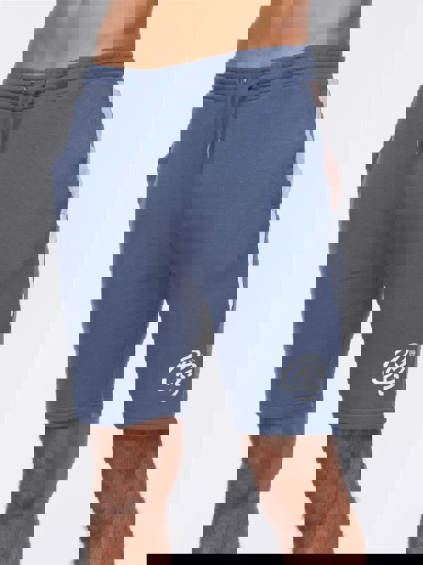 Crosshatch Balamere Polo/Shorts Set Denim Blue