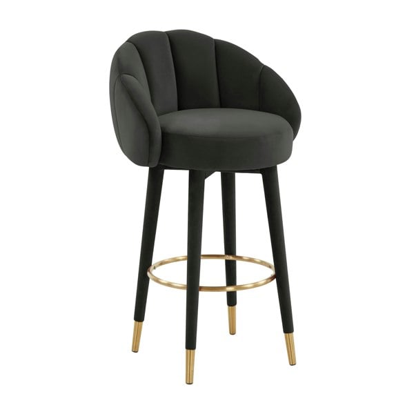 Furniture Edit Myla Black Swivel Bar Stool