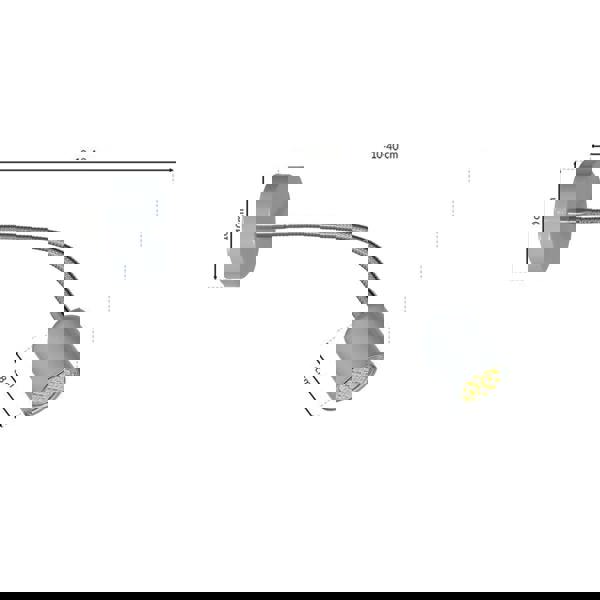 Milagro Maxi Wall Lamp Hand Made Scandi Style Cool Grey