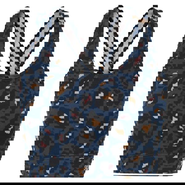 Dare 2B Womens/Ladies Swift II Animal Print Sports Bra - Moonlight Denim - 