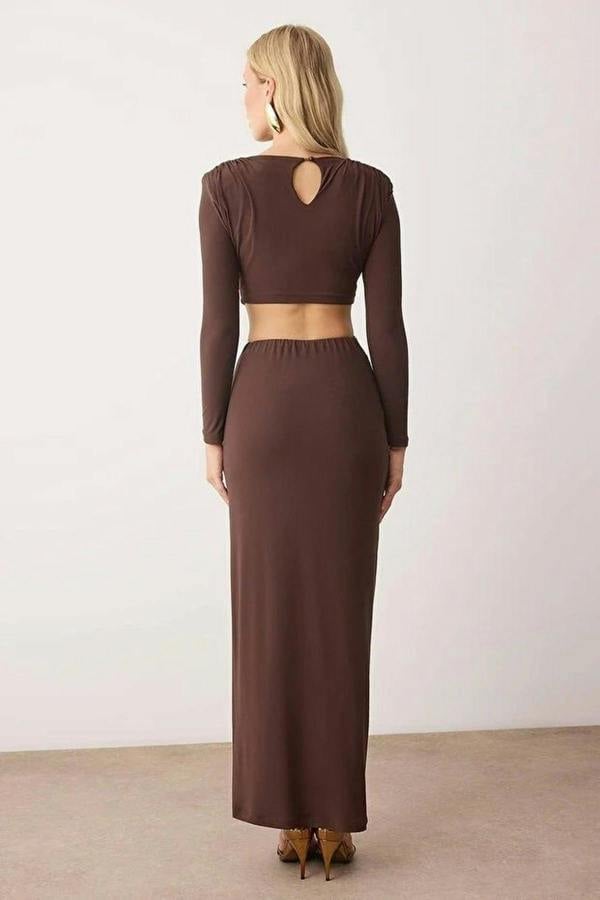 WOVCOR 2-Piece Accessory Detailed Party Top and Bottom Set