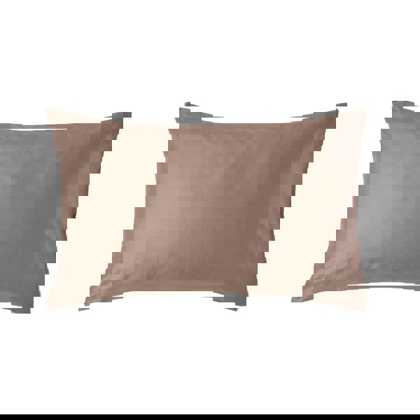 HOMESCAPES Organic 400 TC Egyptian Cotton Sateen Housewife Pillowcase, Standard Size