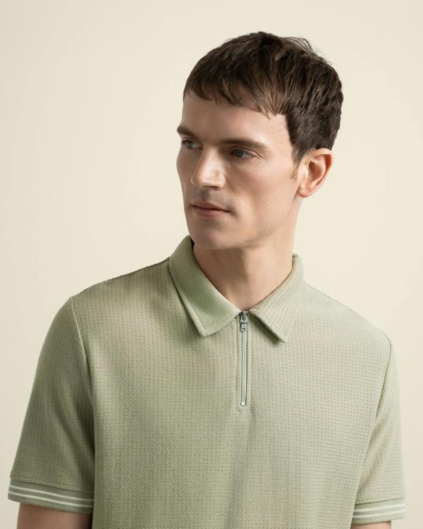 Larsson & Co Odin - Textured Polo Shirt