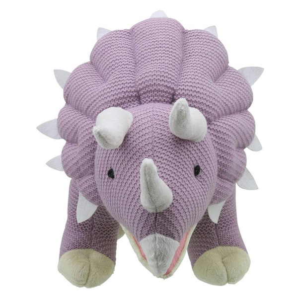 Wilberry Triceratops (Lilac) - Large - Wilberry Knitted