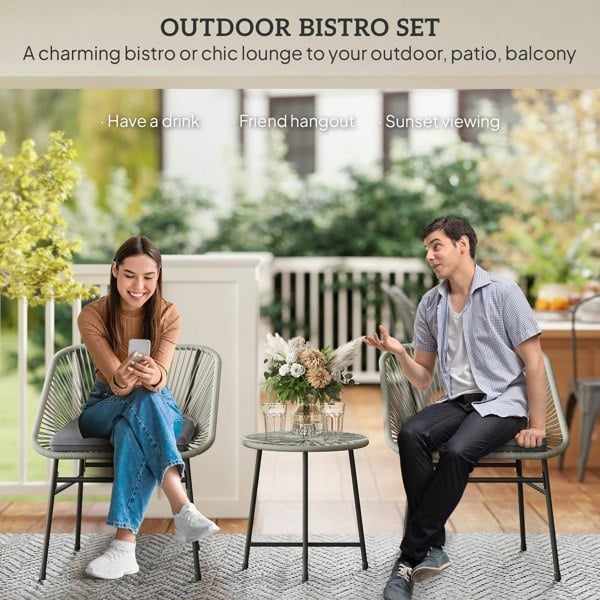 Rattan Bistro Set