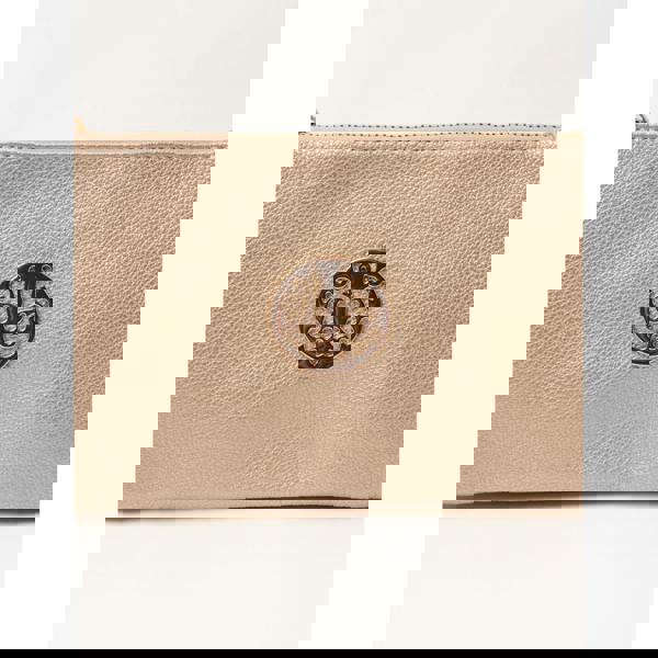 Blue Vanilla Detailed Zip Up Purse With Detachable Strap