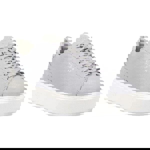 Lavair Mens Luna Logo Leather Trainers - Grey - 