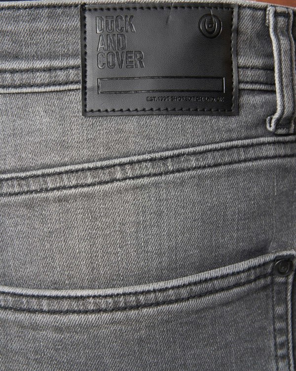 Duck and Cover Janstar Straight Leg Jeans Grey