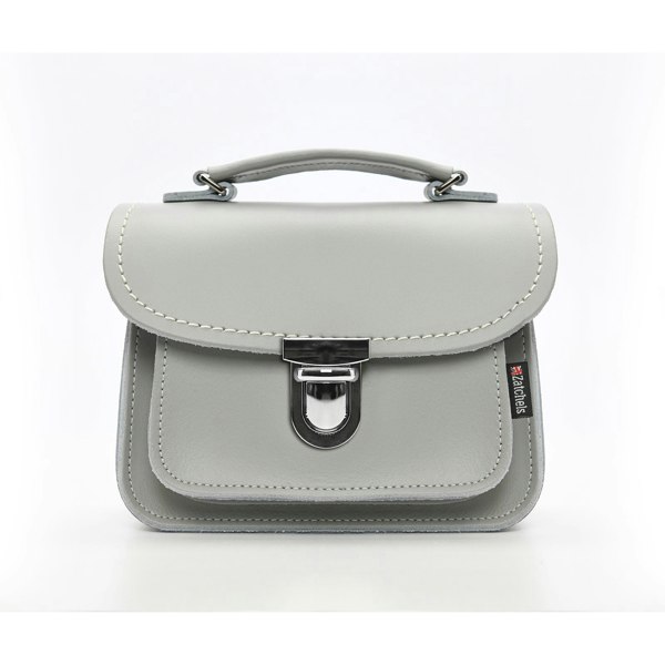 Zatchels Luna Handmade Leather Handbag - Ghost Grey