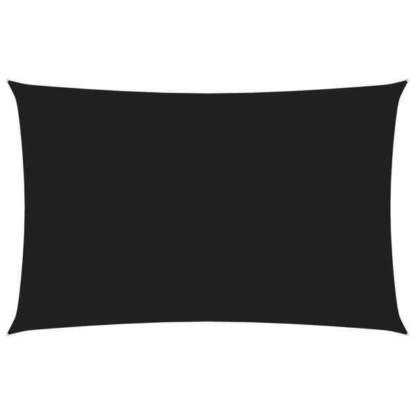 Berkfield Sunshade Sail Oxford Fabric Rectangular 4x7 m Black