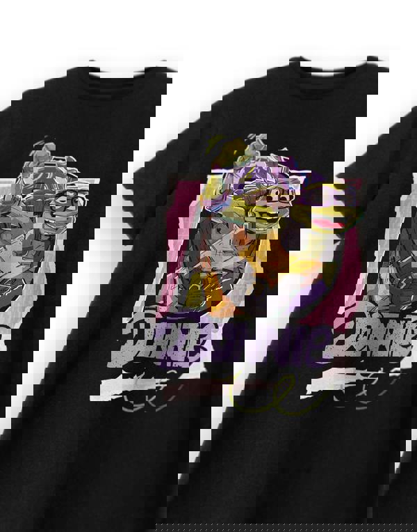 Teenage Mutant Ninja Turtles Boys Black Donnie Short Sleeved T-Shirt