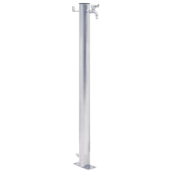 Berkfield Garden Water Column 100 cm Stainless Steel Round