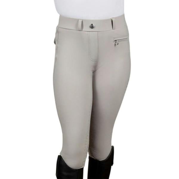 Coldstream Girls NG Carham Sparkle Horse Riding Tights - Pearl Grey - 