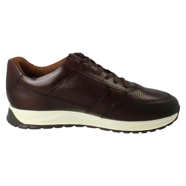 Clarks Mens Clarks Brown Lace Up Trainer Shoes - Radwell Tie
