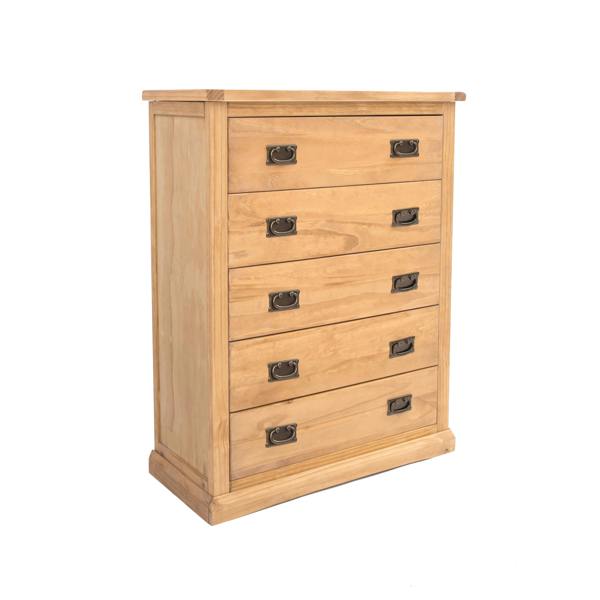 Cabinet Bits Lucca 5 Drawer Chest of Drawers Bras Drop Handle