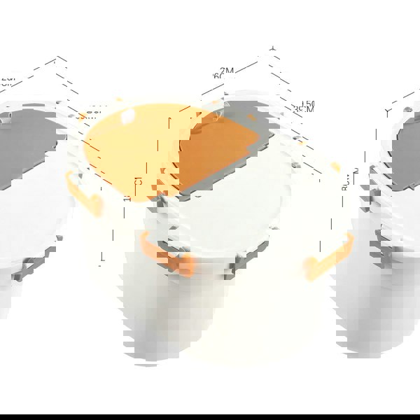 Airtight Flat-Top Pet Food Storage Bin for Dogs and Cats - 4-6kg Capacity Living and Home