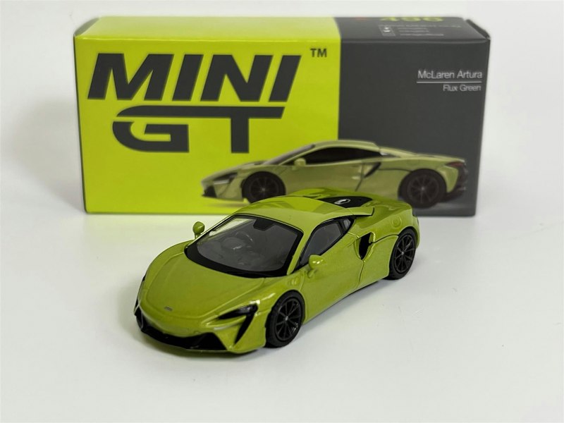 Mini GT McLaren Artura Flux Green RHD 1:64 Scale MGT00496R