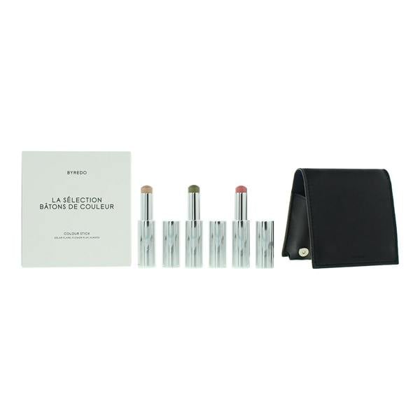 Byredo Colour Stick Set 3 x 3.5g with Leather Pouch Dark Blue - Solar Flare, Flower Play + Kumato