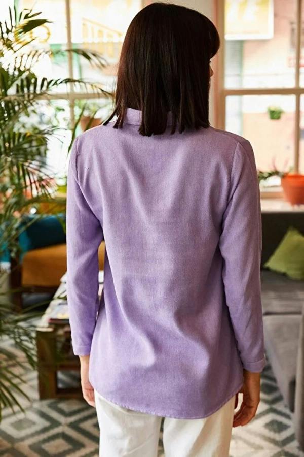 Hoxton Gal Fine Ribbed Corduroy Shirt