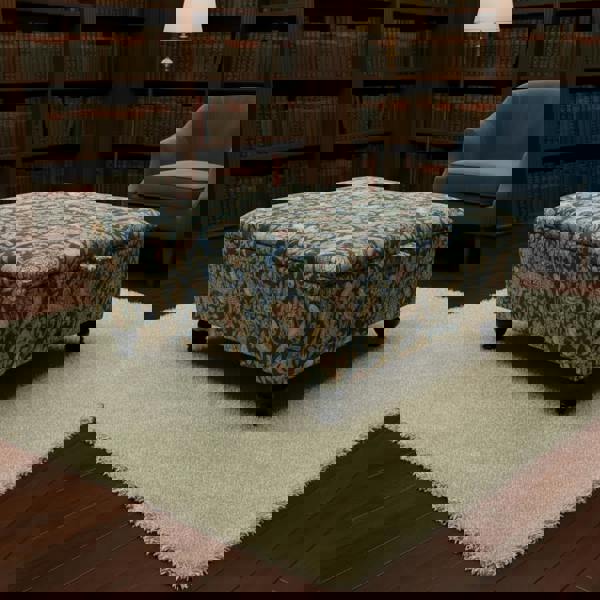 Handcrafted multi-functional living room ottoman coffee table with hidden storage