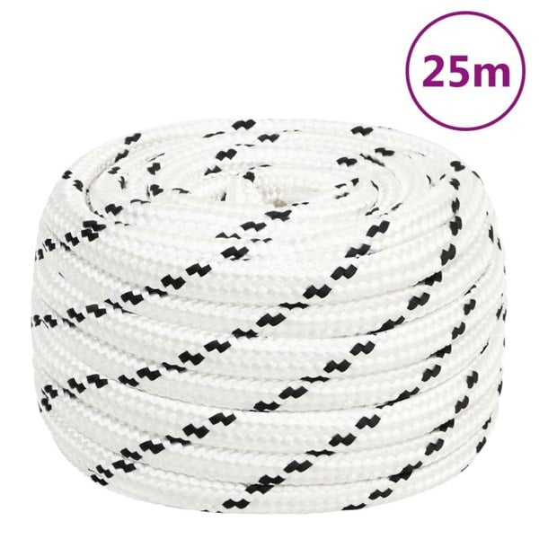 Berkfield Work Rope White 20 mm 25 m Polyester