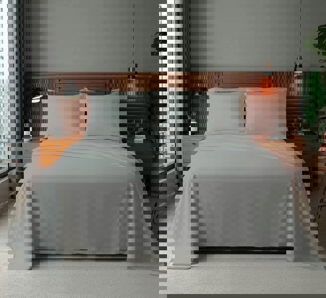 Snug City Microfibre Soft Touch Flat Sheet Plain Dyed Bed Linen