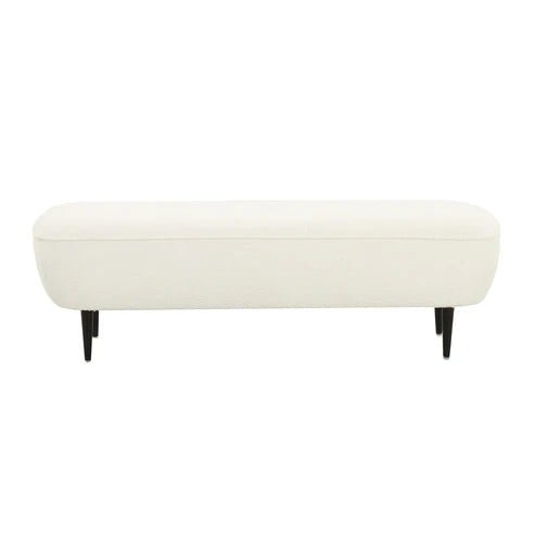 Furniture Edit Denise Cream Boucle Bench