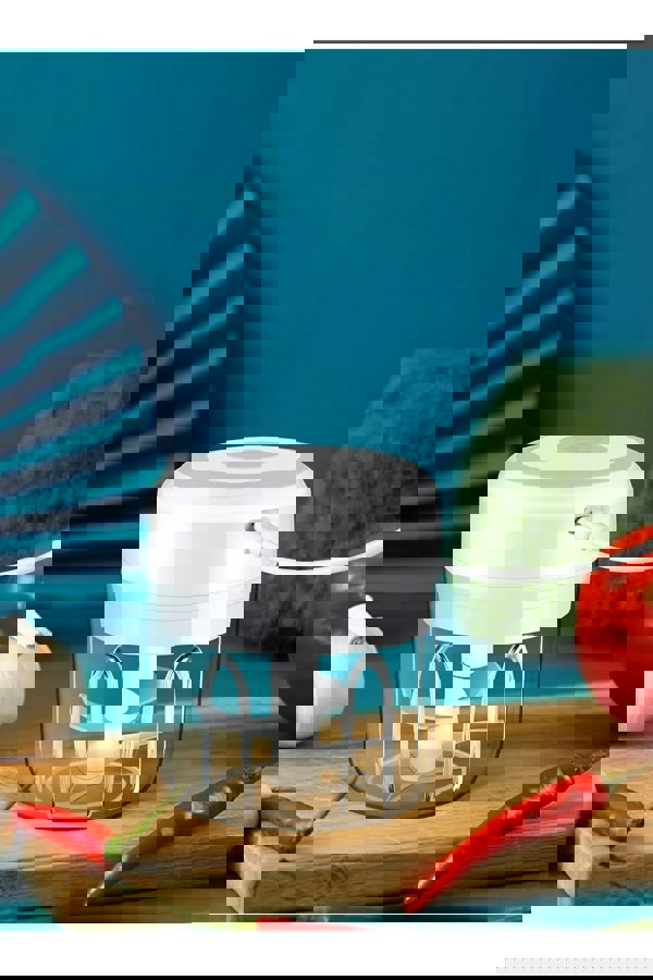 Living and Home 250ml Electric Wireless Kitchen Garlic Vegetable Chopper 30W Food Cutter Masher Crusher