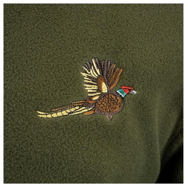Jack Pyke pheasant fleece motif detail adds a touch of country style for shooting or outdoor wear
