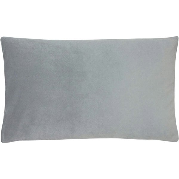 Evans Lichfield Sunningdale Velvet Rectangular Cushion Cover - Platinum