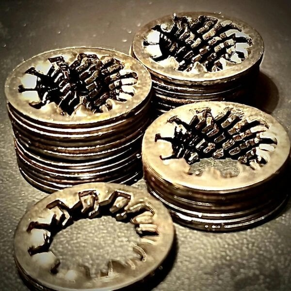 Fixaball 1/2" Internal Shakeproof Washers Steel Self Colour