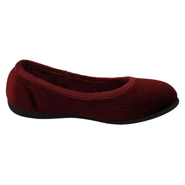 Padders Ladies Padders Casual Slip On Textile Slippers - Ballerina