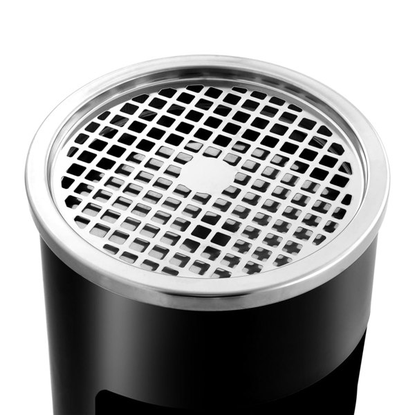 Berkfield Wall Ashtray Dustbin Steel 26 L Black