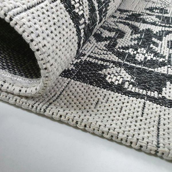 Cotton Rug Runner Grey Black Oriental Rug 100% Natural Large Small Flatweave Washable Carpet Living Room Bedroom Mat