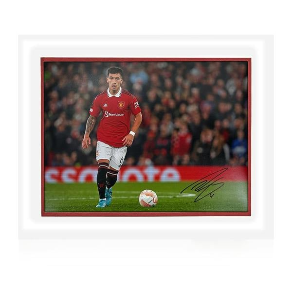 Lisandro Martínez Signed Manchester United Deluxe Mount