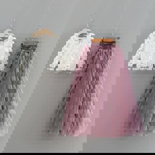 Top and skirt front view