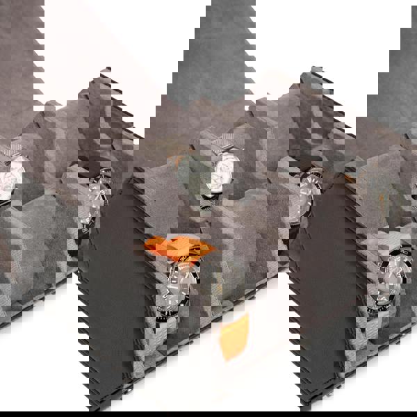 Kennett 6 Piece Hexagon Watch Case Black PU Leather