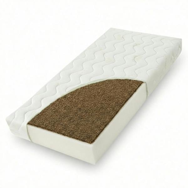 Viculii Enhanced Plus Coco Coir Hypoallergenic ECO Fibre Core Bamboo Cot Bed Mattress 140x70x10cm