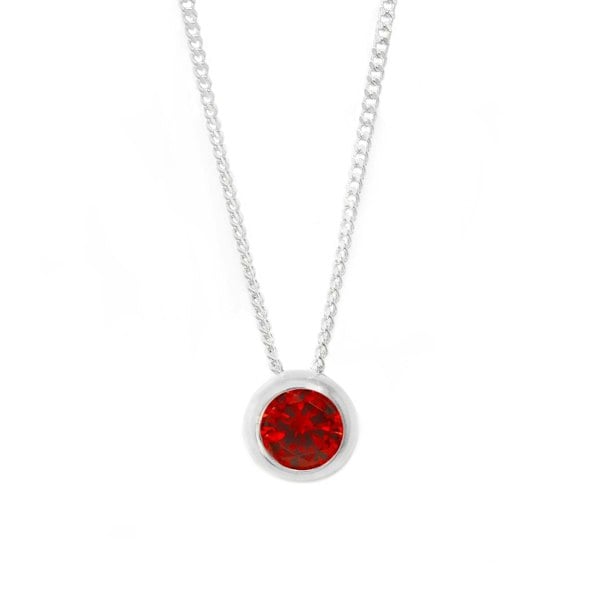 Say It With January Birthstone Necklace - Sterling Silver