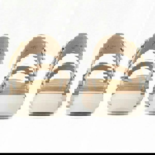 Remonte Remonte D2K57 Womens Cross Strap Sandals White/Gold