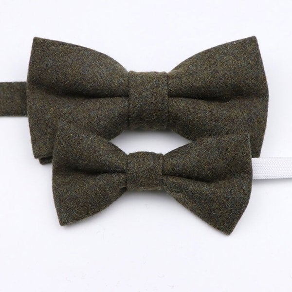 Mr Townsend Suits Mr and Master Cashmere Wool Bow Tie Sets