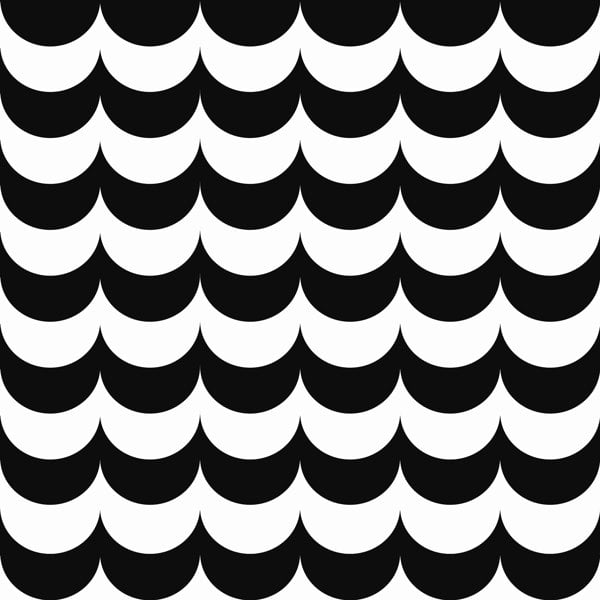 Erica Wakerly Scoop Black and White Wallpaper