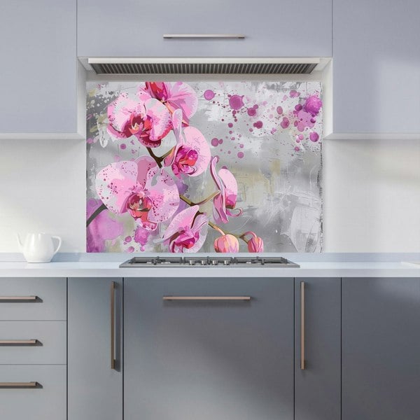 Warren Reed - Designer Orchids Splashart Kitchen Splashback