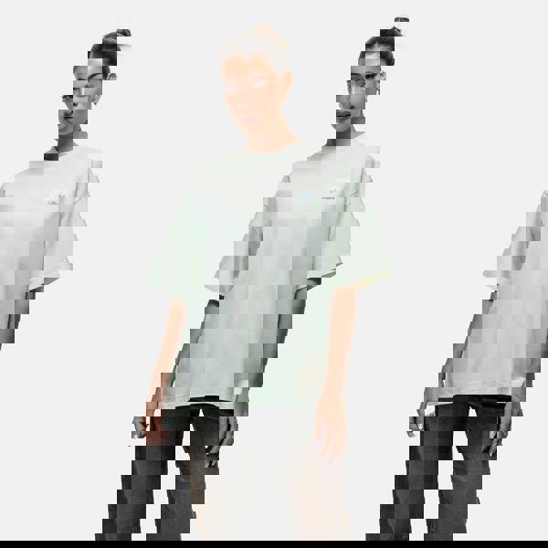 Good For Nothing White Graphic Back Print Oversized T-shirt - White Image 1