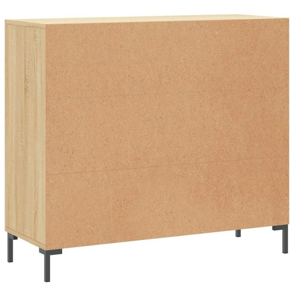 Berkfield Sideboard Sonoma Oak 90x34x80 cm Engineered Wood