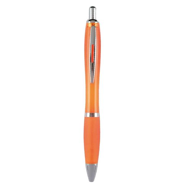 MidOcean Riocolour Ballpoint Pen - Transparent Orange - 