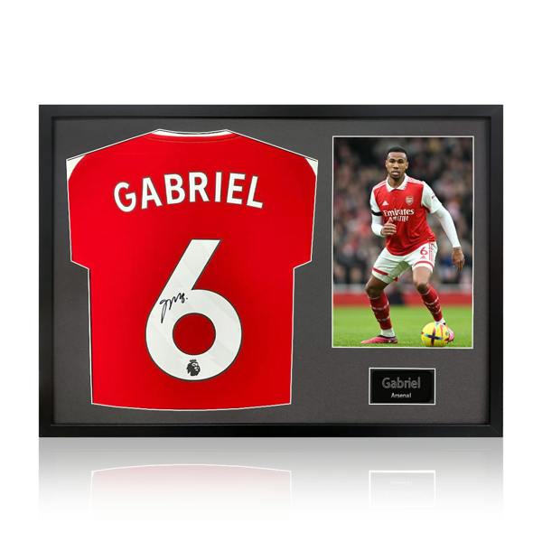 Gabriel Magalhães Signed Arsenal 24/25 Shirt Classic Frame