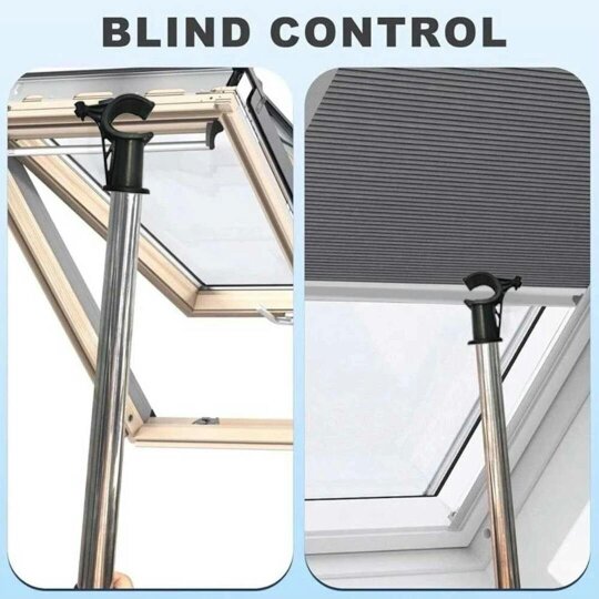 Havendro 1.86m Skylight Opening Pole for Windows, Adjustable Multi-Section
